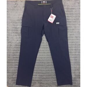 Helly Hansen Size 38 Cargo Pants Blue Sailing Fishing Hiking